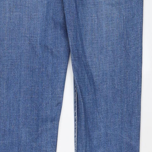 Topman Mens Blue Cotton Skinny Jeans Size 30 in L33 in Regular Button - Long Leg