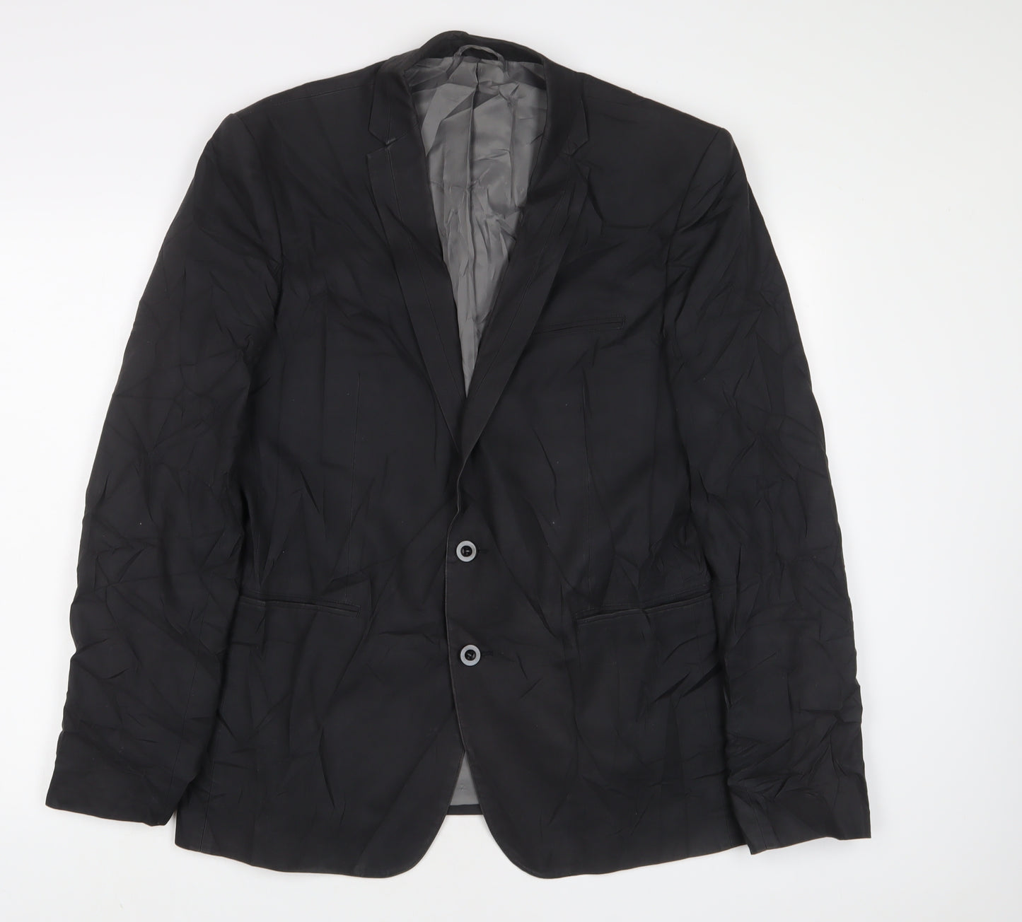 Premier MAN Mens Black Cotton Jacket Suit Jacket Size 44 Regular