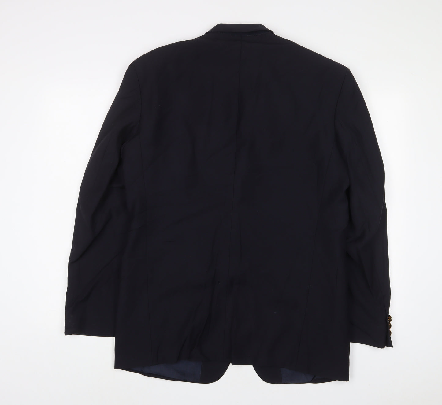 St Michael Mens Blue Wool Jacket Suit Jacket Size 42 Regular