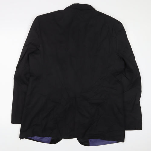 Autograph Mens Black Polyester Jacket Suit Jacket Size 42 Regular