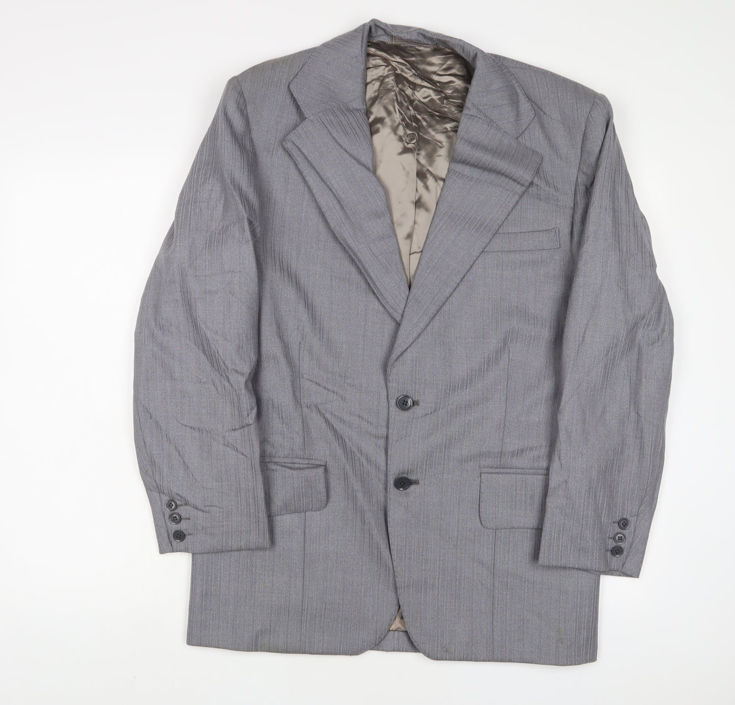 Supreme Mens Grey Wool Jacket Suit Jacket Size 38 Regular