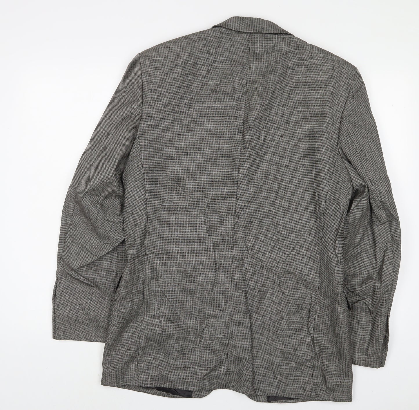 Burton Mens Grey Wool Jacket Suit Jacket Size 38 Regular