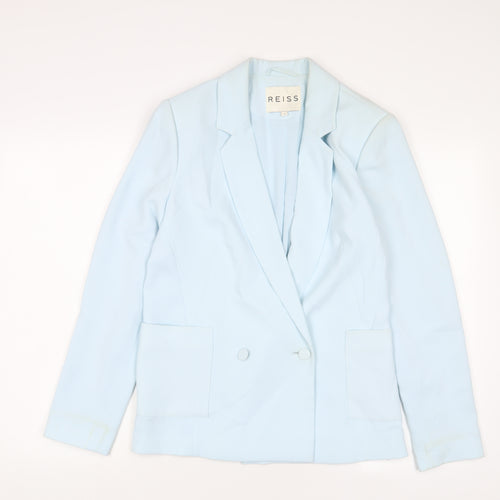 Reiss Womens Blue Jacket Blazer Size S Button