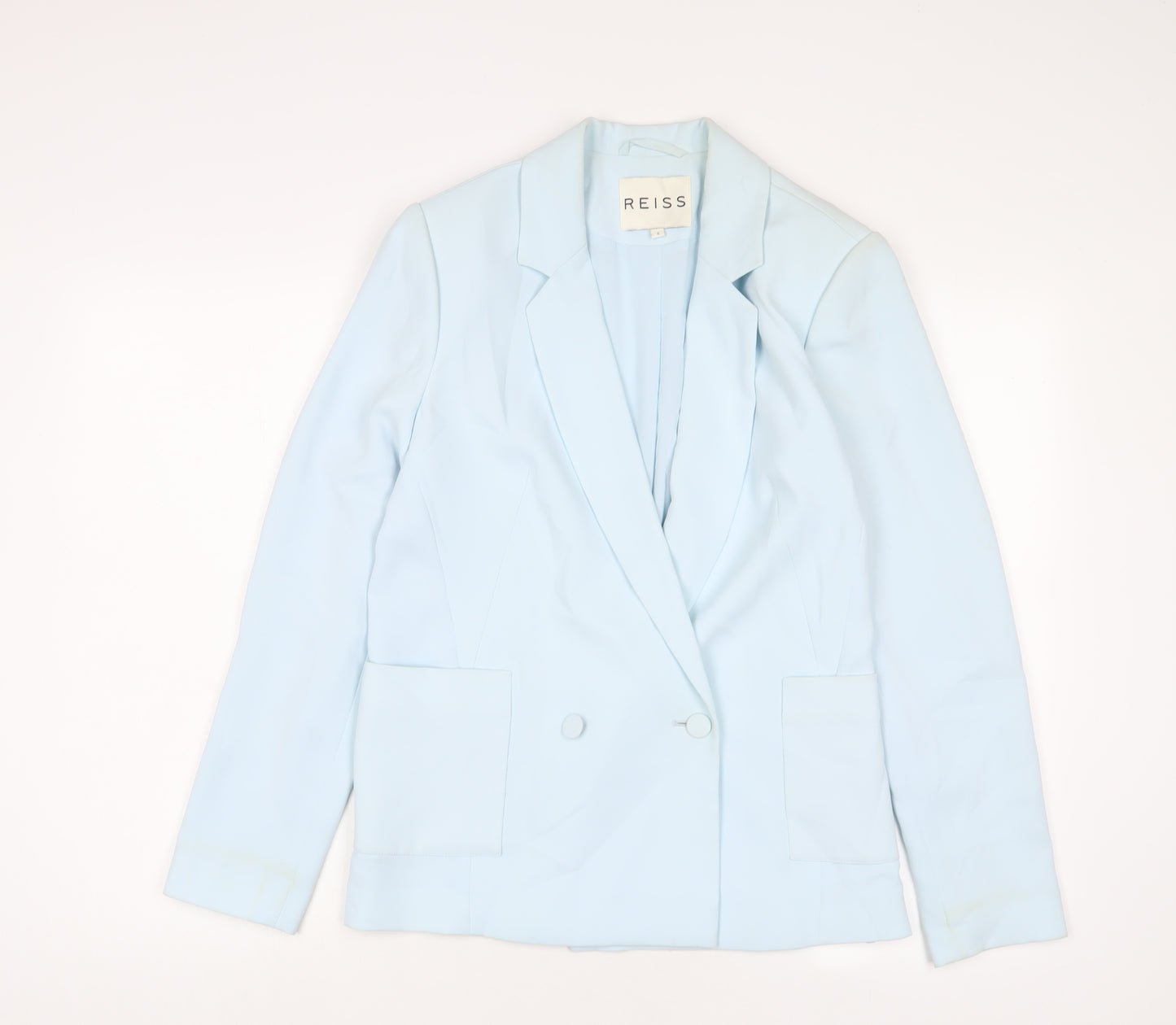 Reiss Womens Blue Jacket Blazer Size S Button