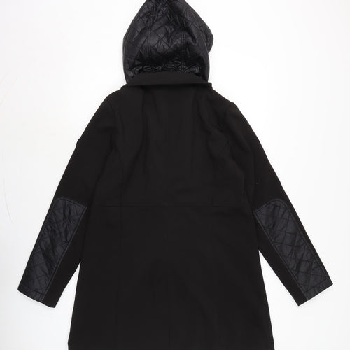 Ralph Lauren Womens Black Anorak Coat Size S Zip - Detail to back of arms.