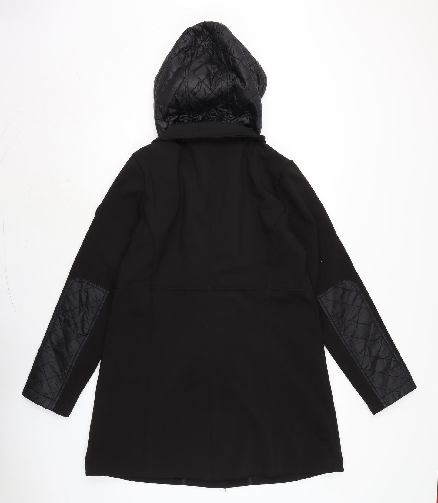 Ralph Lauren Womens Black Anorak Coat Size S Zip - Detail to back of arms.