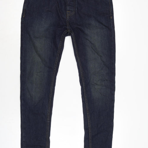 Denim & Co. Mens Blue Cotton Blend Skinny Jeans Size 30 in L29 in Regular Button