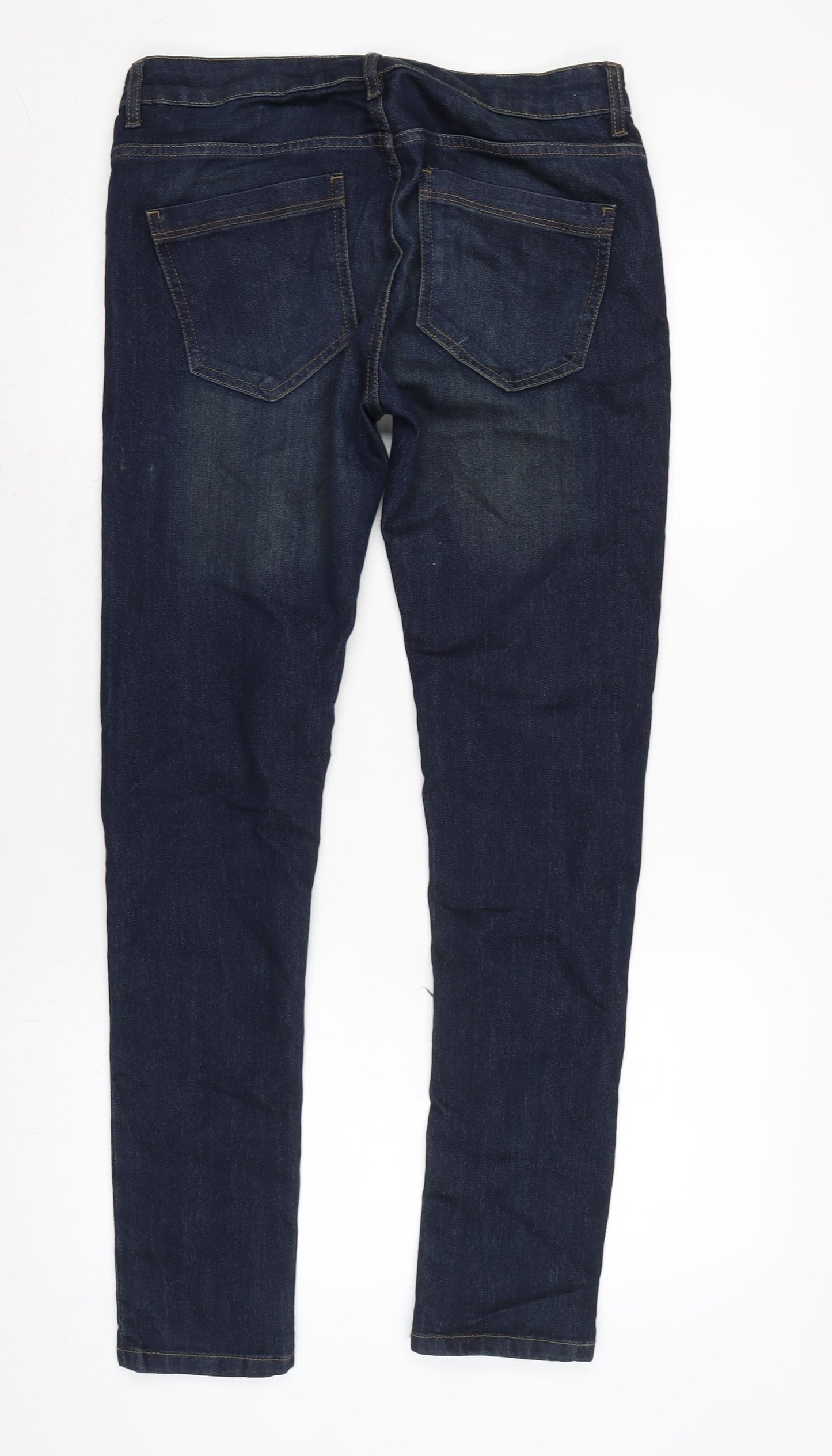 Denim & Co. Mens Blue Cotton Blend Skinny Jeans Size 30 in L29 in Regular Button