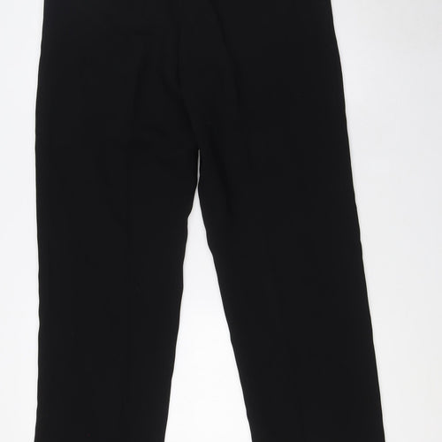 Principles Womens Black Polyester Trousers Size 14 L32 in Regular Zip