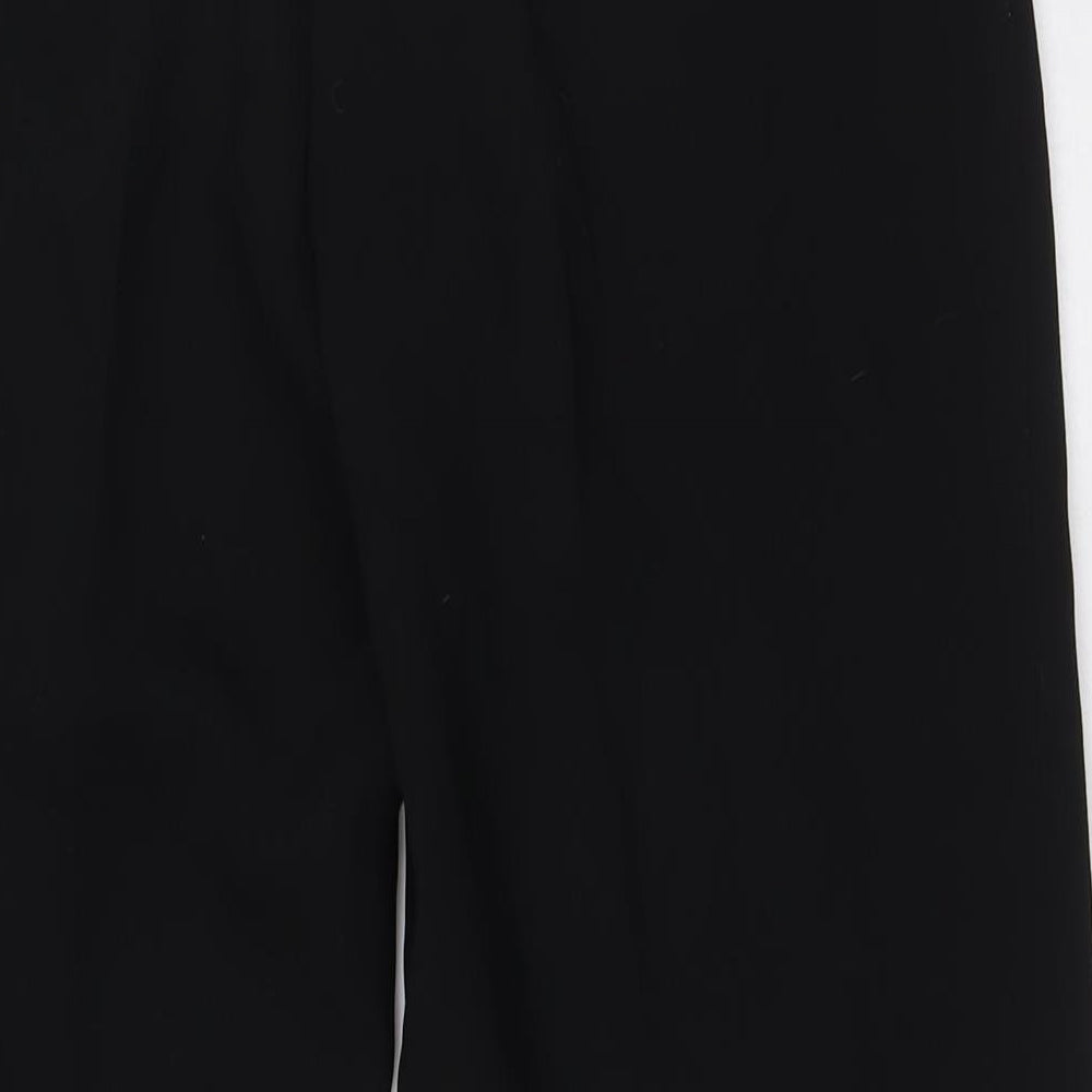 Principles Womens Black Polyester Trousers Size 14 L32 in Regular Zip