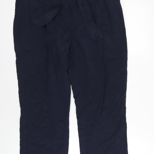 Jaeger Womens Blue Polyester Sweatpants Trousers Size 14 L28 in Regular Zip