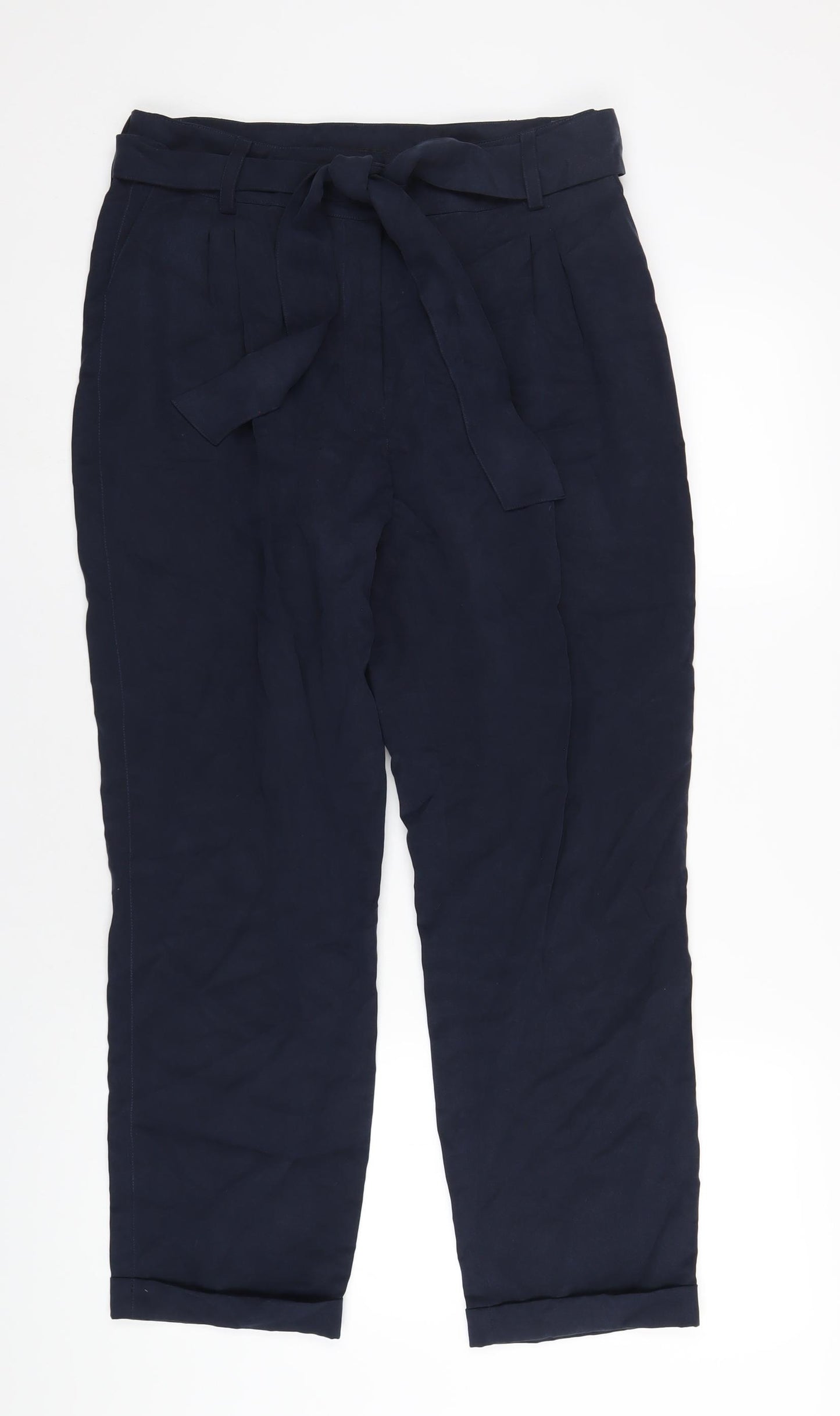 Jaeger Womens Blue Polyester Sweatpants Trousers Size 14 L28 in Regular Zip