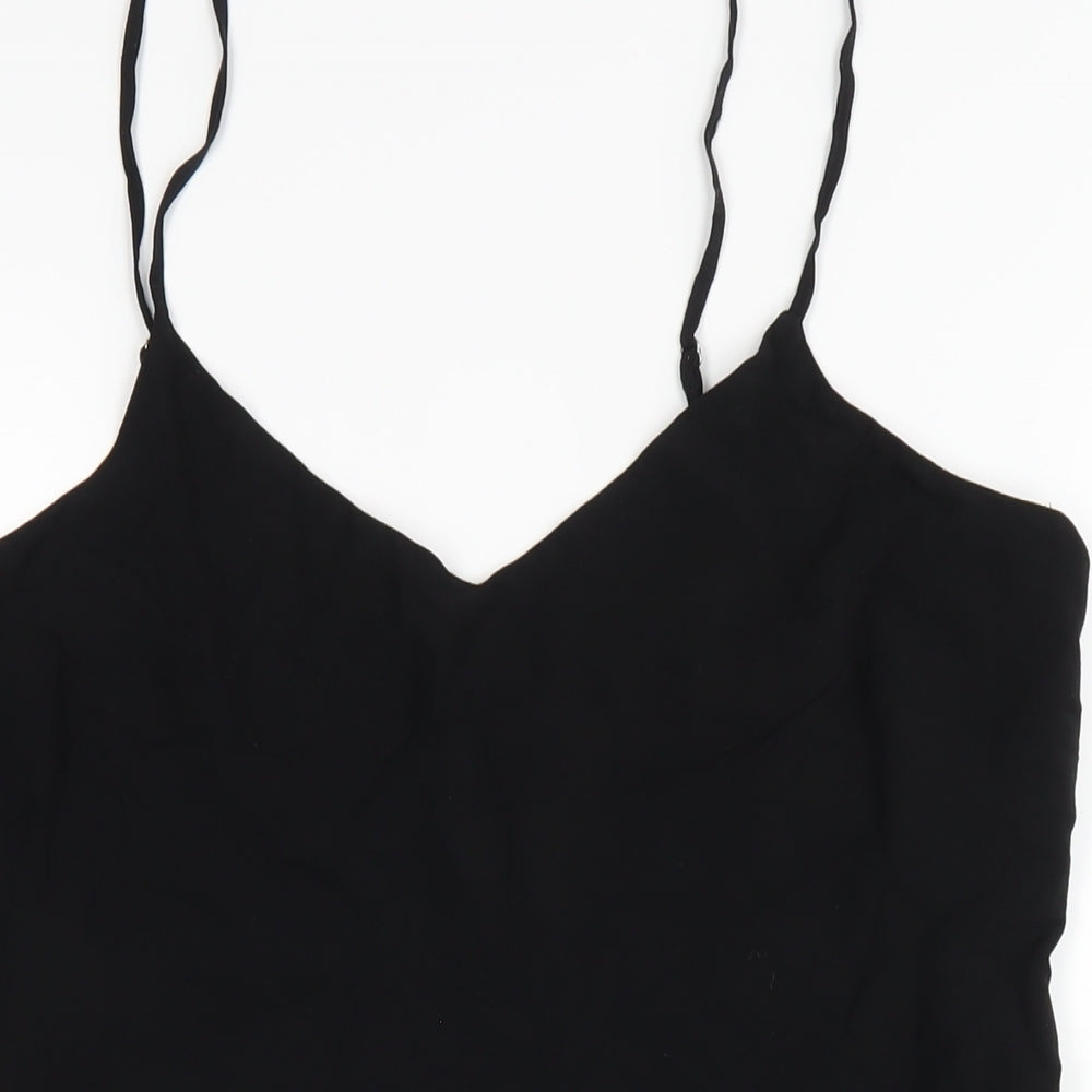 Gap Womens Black Viscose A-Line Size L V-Neck Pullover