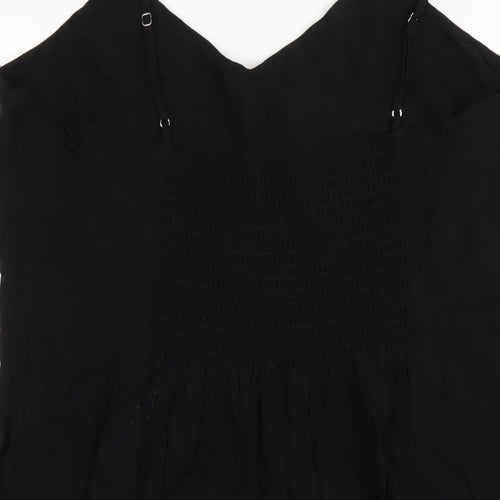 Gap Womens Black Viscose A-Line Size L V-Neck Pullover