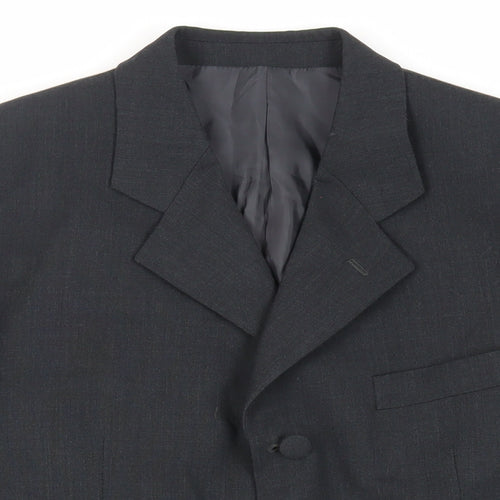 Sandro Sellini Mens Grey Wool Jacket Suit Jacket Size 38 Regular