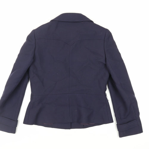 Deréta Womens Blue Jacket Blazer Size S Button