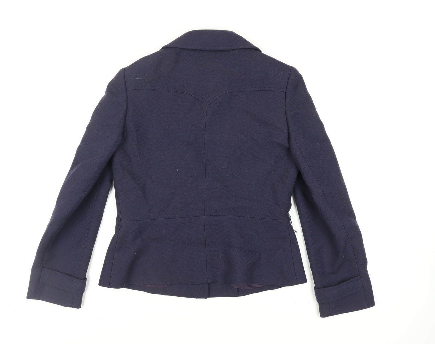 Deréta Womens Blue Jacket Blazer Size S Button