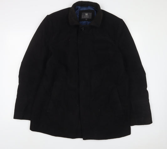 Marks and Spencer Mens Black Jacket Size L Button