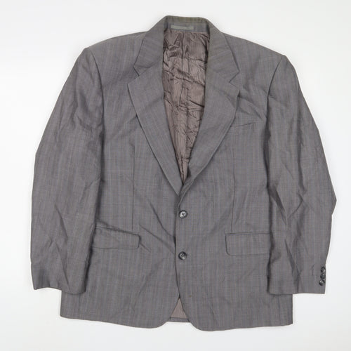 St Michael Mens Grey Wool Jacket Suit Jacket Size 42 Regular