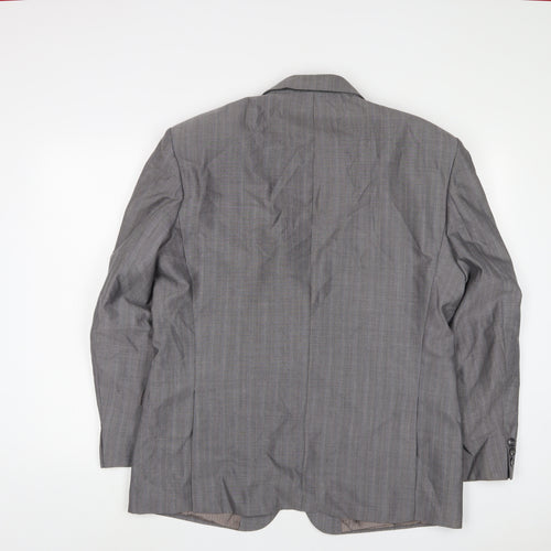 St Michael Mens Grey Wool Jacket Suit Jacket Size 42 Regular