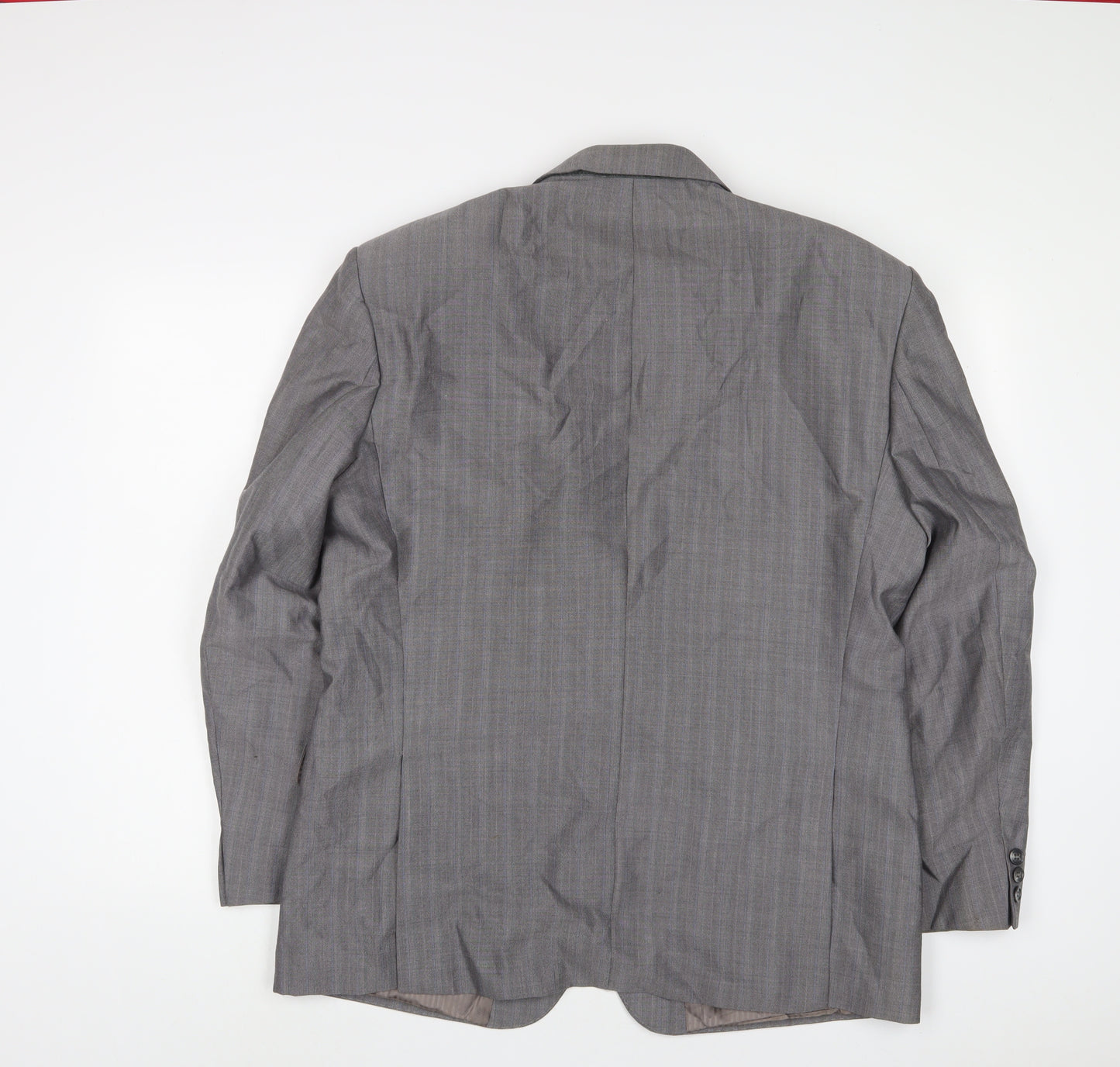 St Michael Mens Grey Wool Jacket Suit Jacket Size 42 Regular