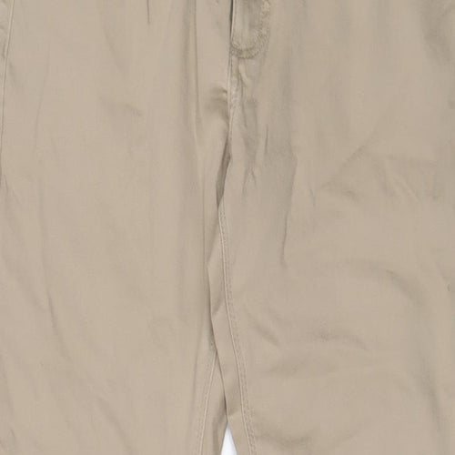 Marks and Spencer Mens Beige Cotton Straight Jeans Size 30 in L29 in Regular Zip - Short Leg