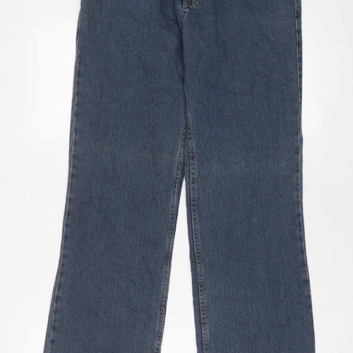 Cherokee Mens Blue Cotton Straight Jeans Size 30 in L32 in Regular Zip