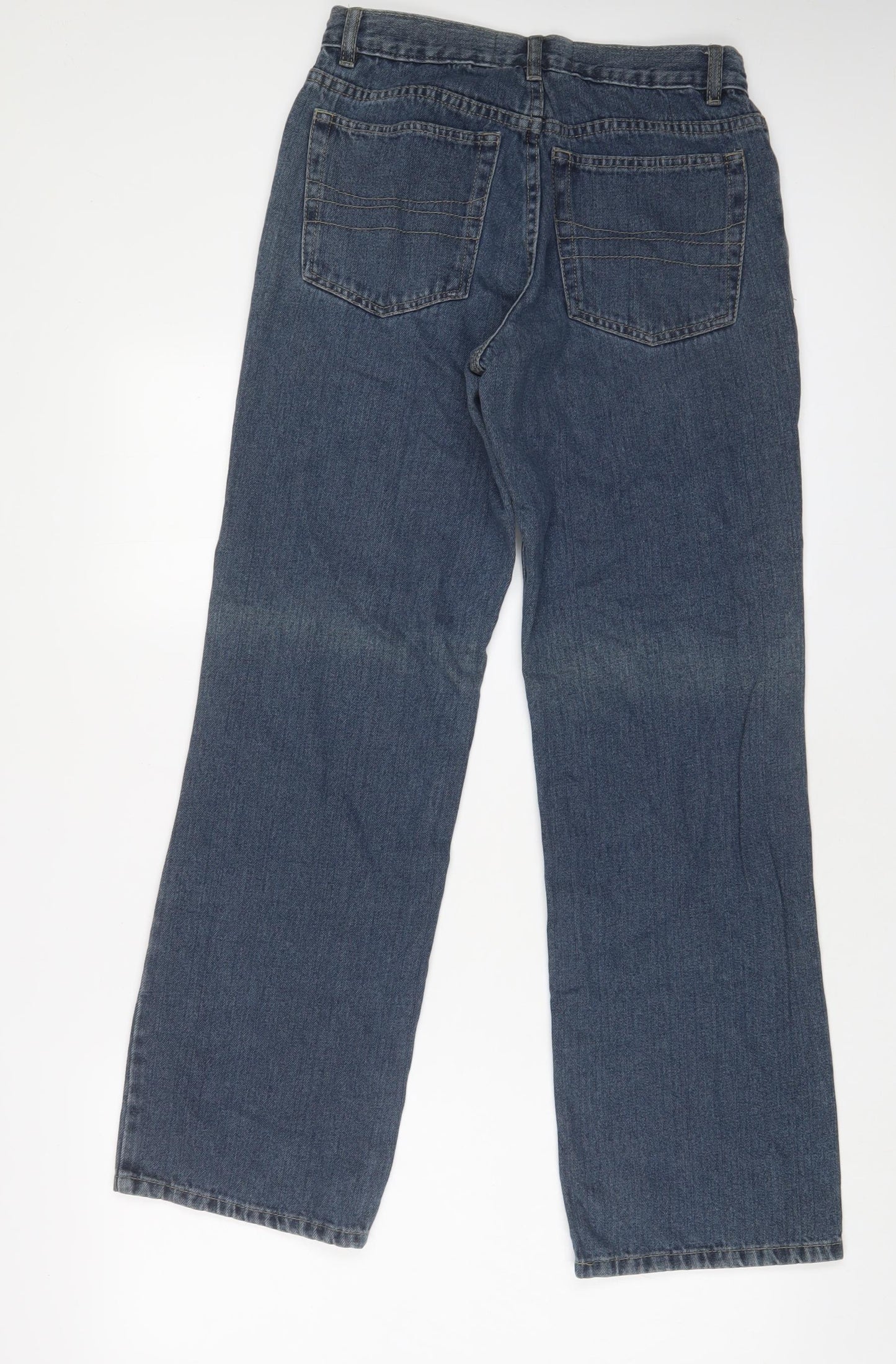 Cherokee Mens Blue Cotton Straight Jeans Size 30 in L32 in Regular Zip