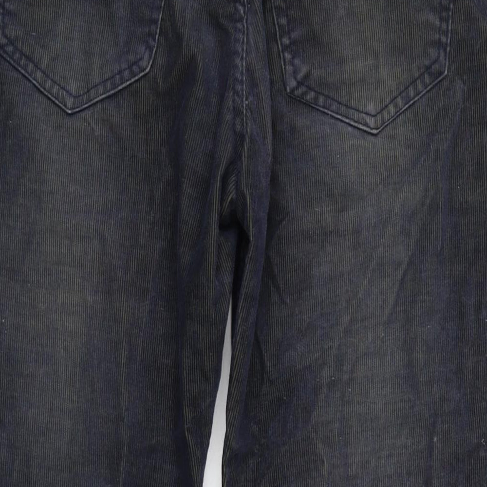 Mish Mash Mens Blue Cotton Bootcut Jeans Size 30 in L28 in Regular Zip - Raw Hem