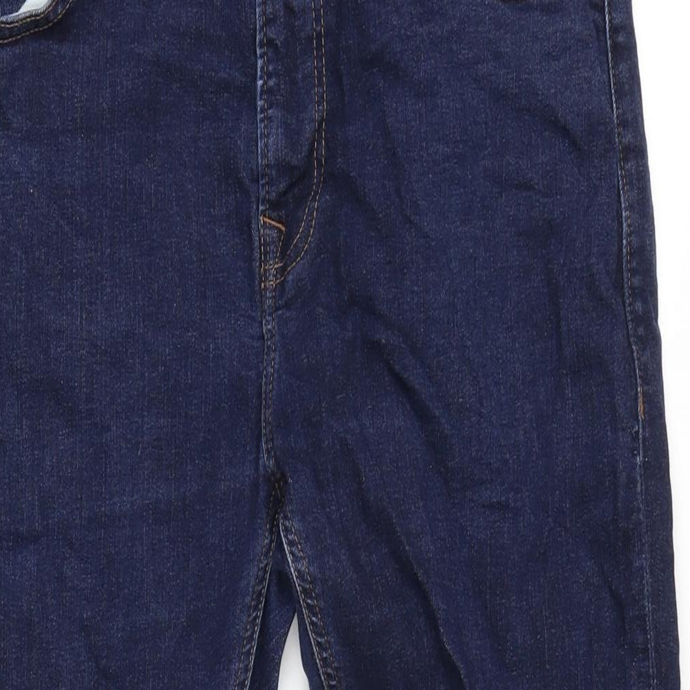 NEXT Mens Blue Cotton Blend Straight Jeans Size 30 in L27 in Slim Zip