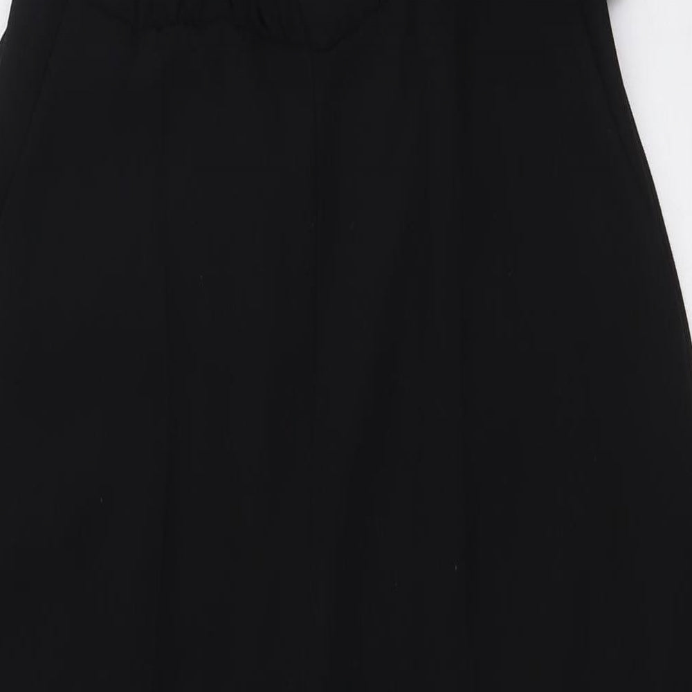 & Other Stories Womens Black Polyester Jumpsuit One-Piece Size 8 L30 in Zip - Wrap Top