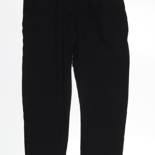 bonprix Womens Black Polyester Trousers Size 14 L30 in Regular