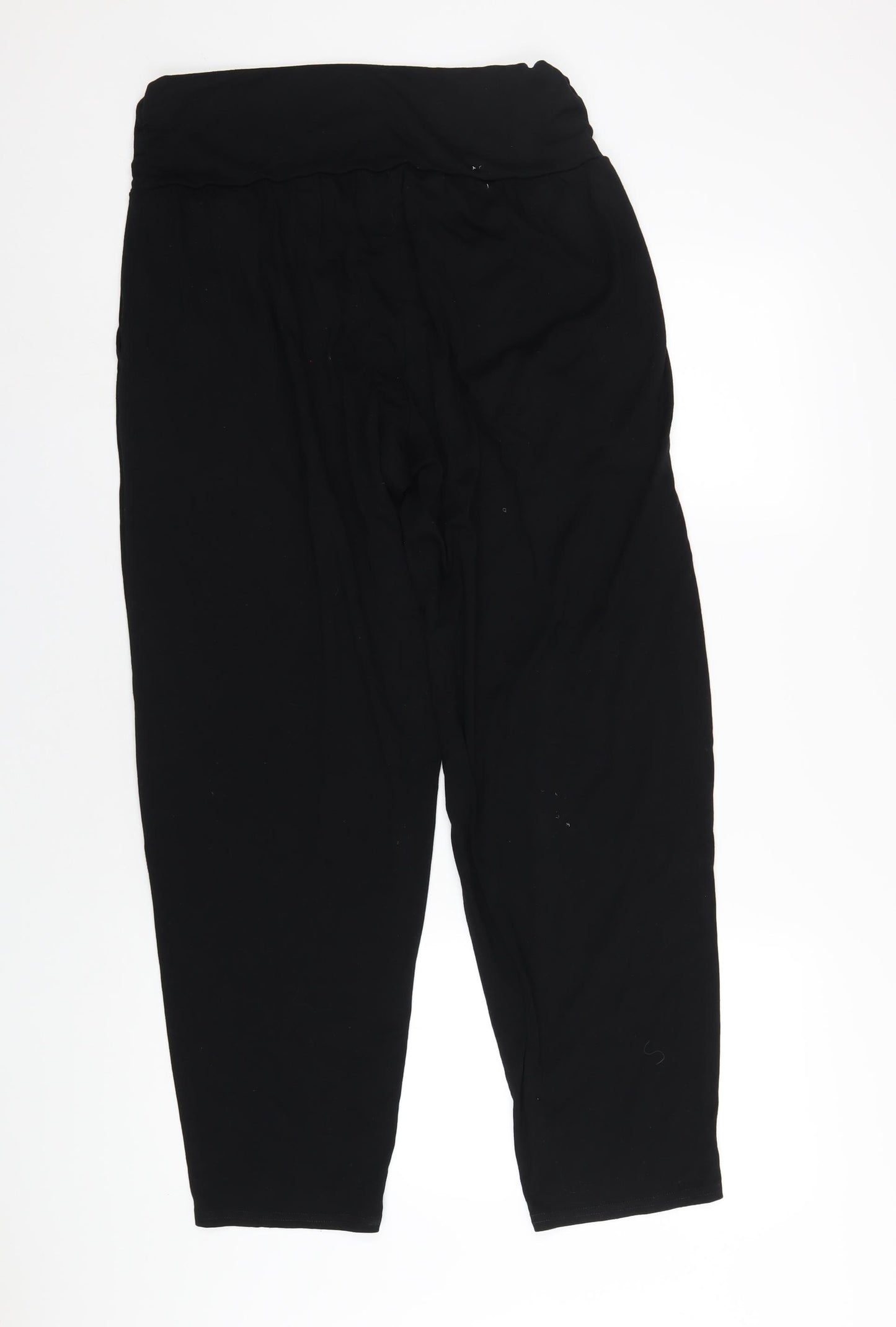 bonprix Womens Black Polyester Trousers Size 14 L30 in Regular