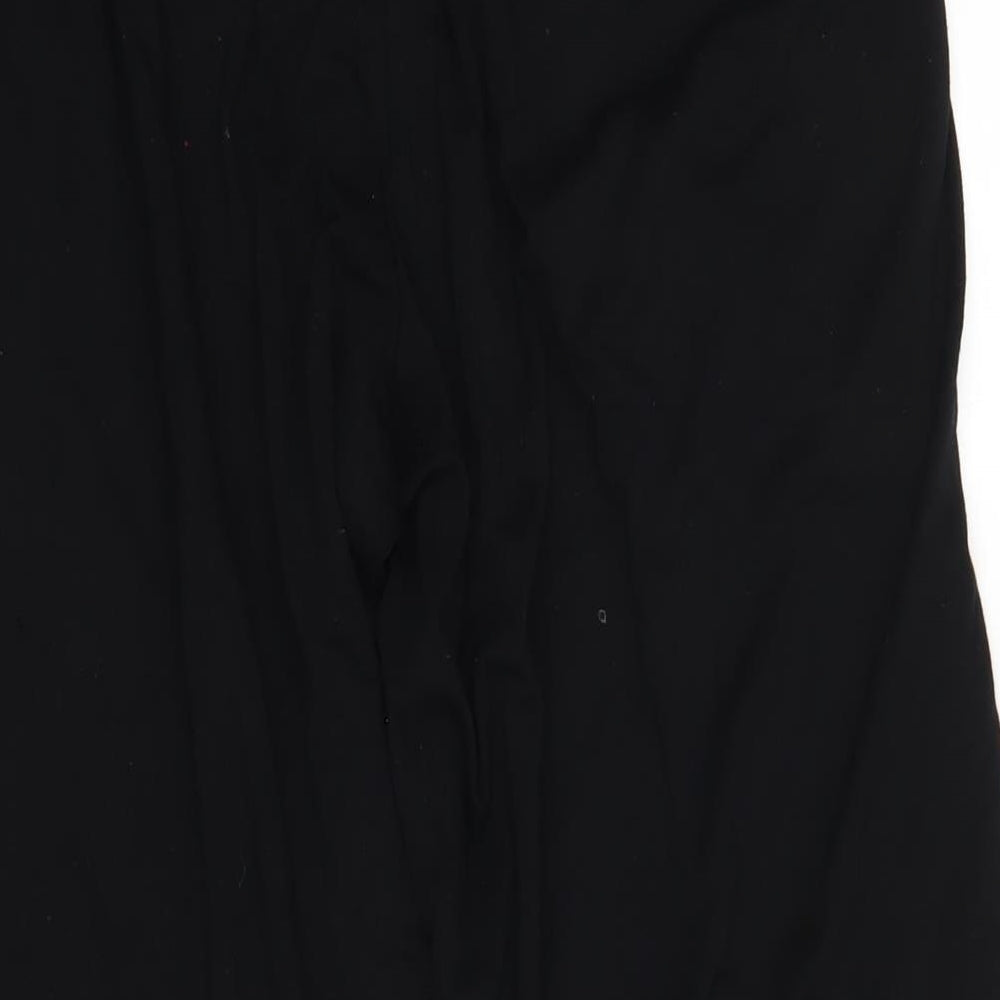 bonprix Womens Black Polyester Trousers Size 14 L30 in Regular