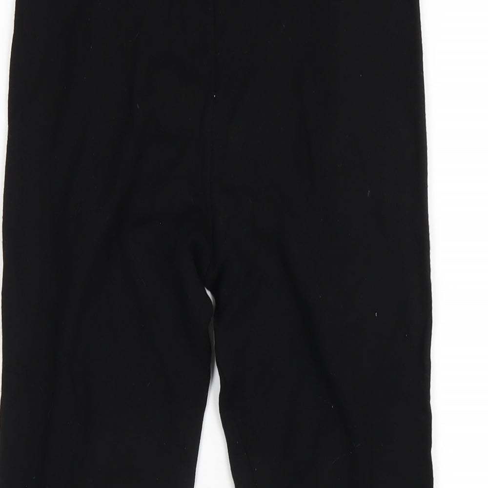 River Island Womens Black Vinyl Carrot Leggings Size 10 L24 in - Ruffle