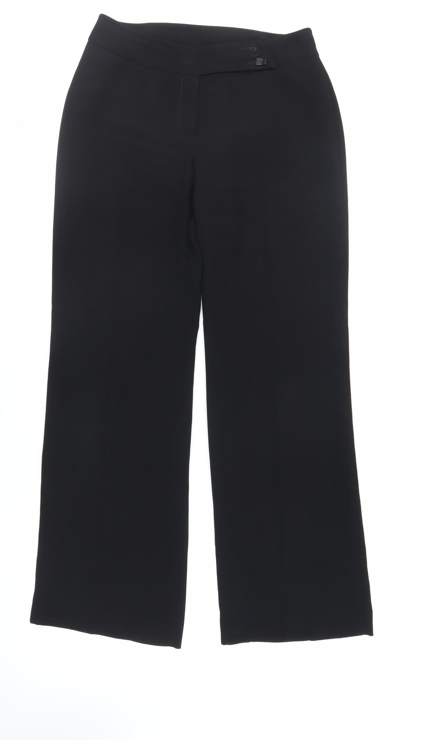 Principles Womens Black Polyester Dress Pants Trousers Size 10 L30 in Regular Zip