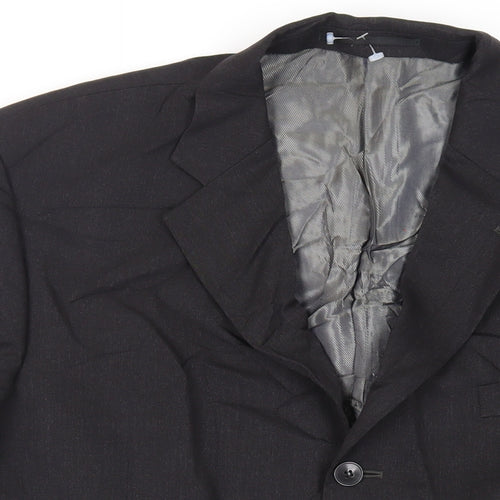 NEXT Mens Black Wool Jacket Suit Jacket Size 44 Regular