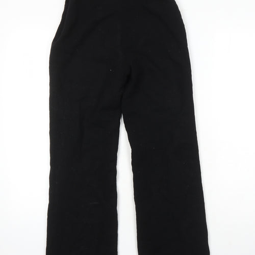 Precis Petite Womens Black Wool Trousers Size 10 L25 in Regular Zip