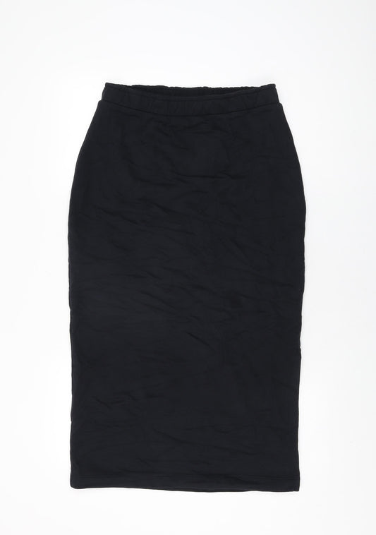 EDC Womens Black Polyester Straight & Pencil Skirt Size L