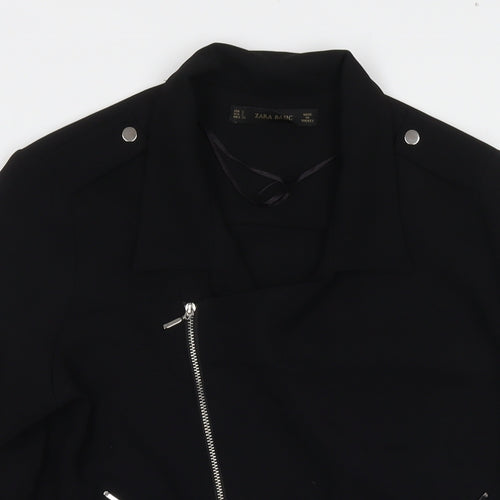 Zara Womens Black Jacket Size S Zip