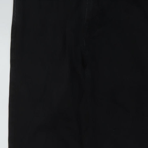 NEXT Mens Black Cotton Straight Jeans Size 30 in L30 in Regular Button