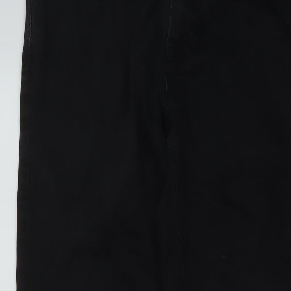 NEXT Mens Black Cotton Straight Jeans Size 30 in L30 in Regular Button