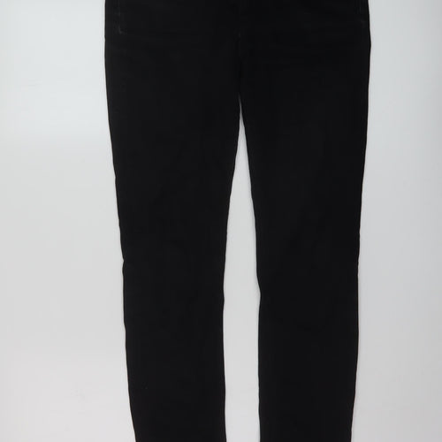 Lee Mens Black Cotton Skinny Jeans Size 30 in L30 in Regular Button