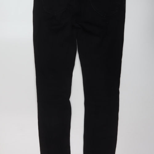 Lee Mens Black Cotton Skinny Jeans Size 30 in L30 in Regular Button