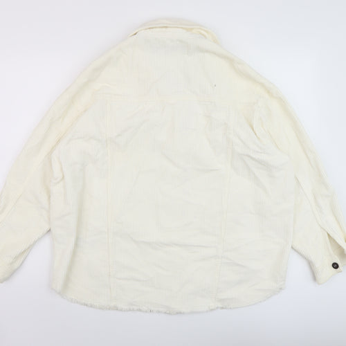 Zara Womens Ivory Jacket Size S Button