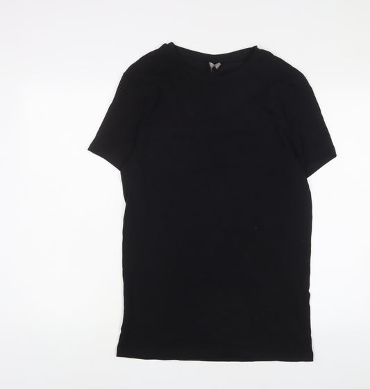 ASOS Mens Black Cotton T-Shirt Size L Crew Neck