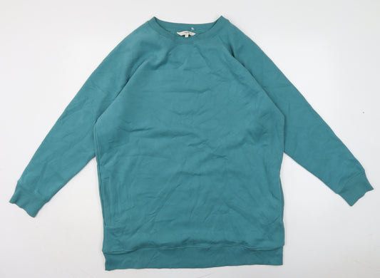 NEXT Womens Blue Cotton Pullover Sweatshirt Size L