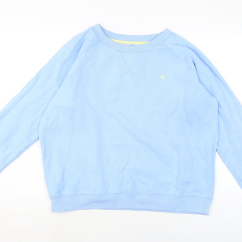 Jack Wills Womens Blue Cotton Pullover Sweatshirt Size 12