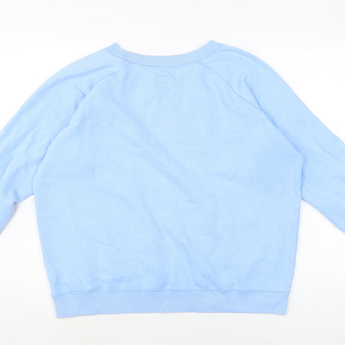 Jack Wills Womens Blue Cotton Pullover Sweatshirt Size 12