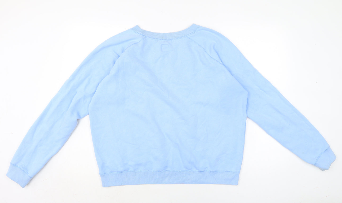 Jack Wills Womens Blue Cotton Pullover Sweatshirt Size 12